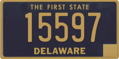 DE license plate 15597