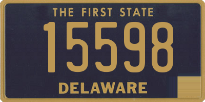 DE license plate 15598