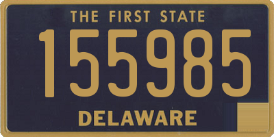 DE license plate 155985