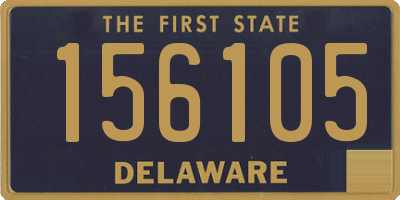 DE license plate 156105