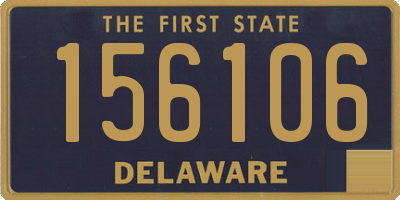 DE license plate 156106