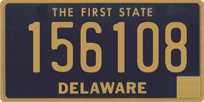 DE license plate 156108