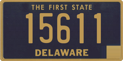 DE license plate 15611