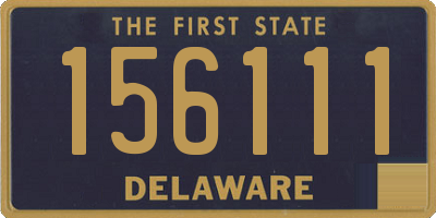 DE license plate 156111