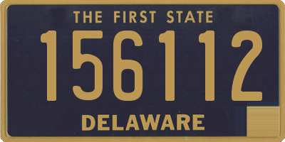 DE license plate 156112