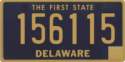 DE license plate 156115