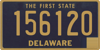 DE license plate 156120