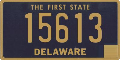 DE license plate 15613