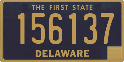 DE license plate 156137