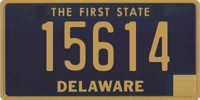 DE license plate 15614