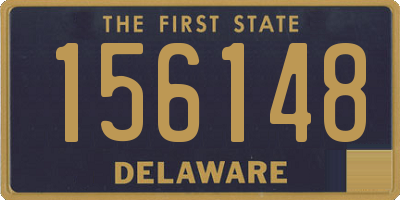 DE license plate 156148