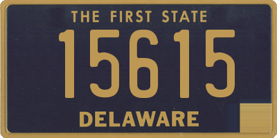 DE license plate 15615