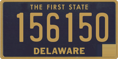 DE license plate 156150