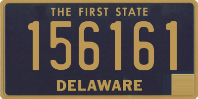 DE license plate 156161