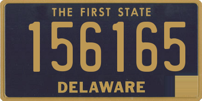 DE license plate 156165