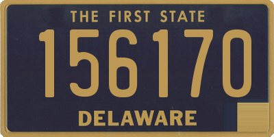 DE license plate 156170