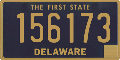 DE license plate 156173