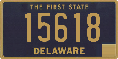 DE license plate 15618