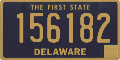 DE license plate 156182