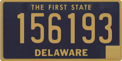 DE license plate 156193