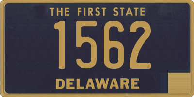 DE license plate 1562