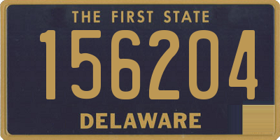 DE license plate 156204