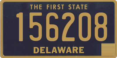 DE license plate 156208