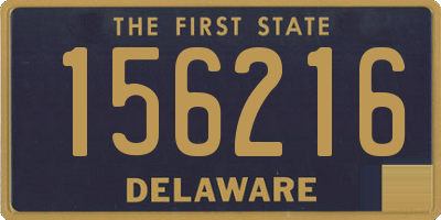 DE license plate 156216