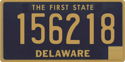 DE license plate 156218