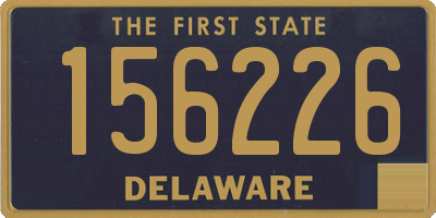 DE license plate 156226