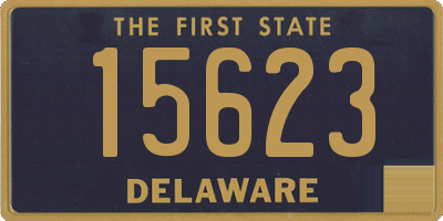 DE license plate 15623