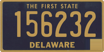 DE license plate 156232