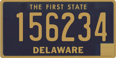 DE license plate 156234