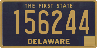 DE license plate 156244