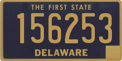 DE license plate 156253