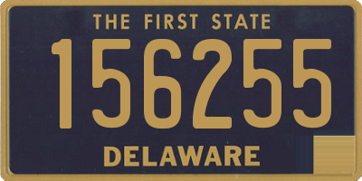 DE license plate 156255