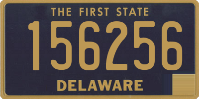 DE license plate 156256