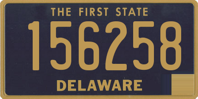 DE license plate 156258