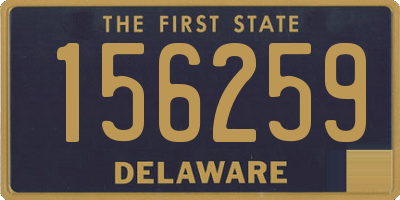 DE license plate 156259