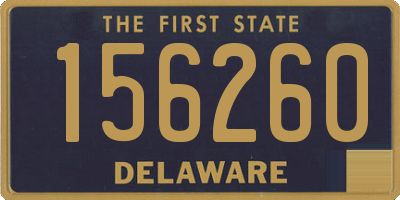 DE license plate 156260