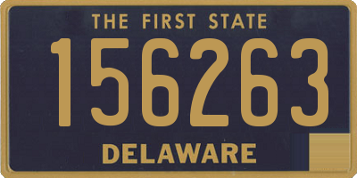 DE license plate 156263