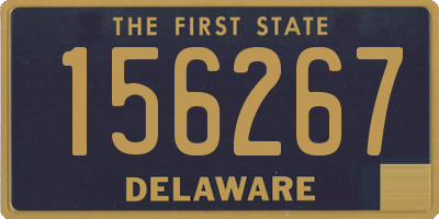 DE license plate 156267