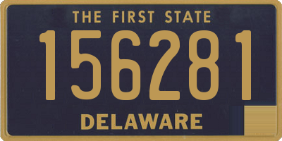 DE license plate 156281