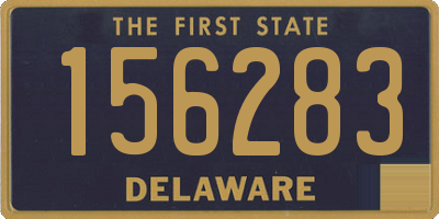 DE license plate 156283