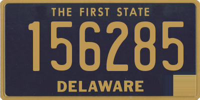 DE license plate 156285