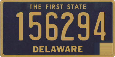 DE license plate 156294