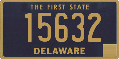 DE license plate 15632