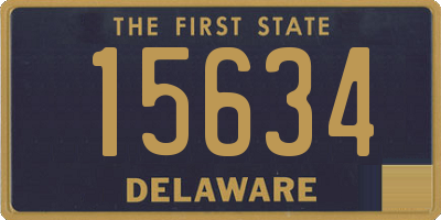 DE license plate 15634