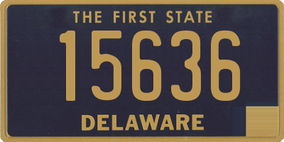 DE license plate 15636