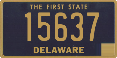 DE license plate 15637